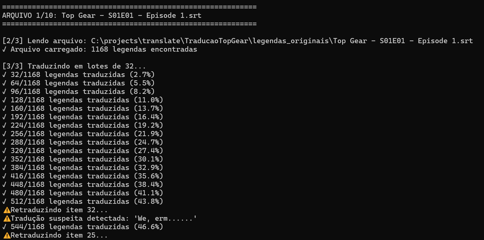 Traduzindo legendas de filmes e séries para português usando IA local (Modelo NLLB-200)
